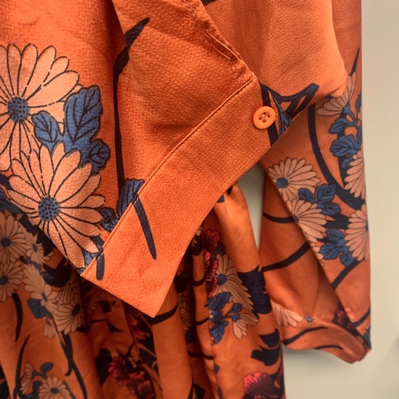 Floral Shirt Dress - Picture 1 of 4